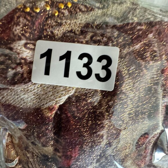 Reba Tunic Top Knit Woman Size 3X Paisley Asymmetrical Hem Boxy Embellished Long - Picture 7 of 7